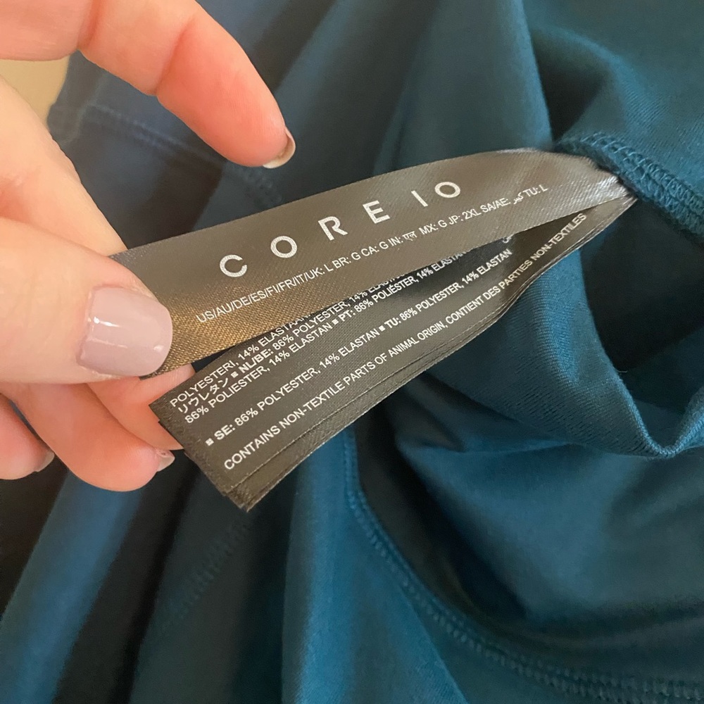 NWT Core 10 L Hunter Green Leggings - Picture 3 of 4